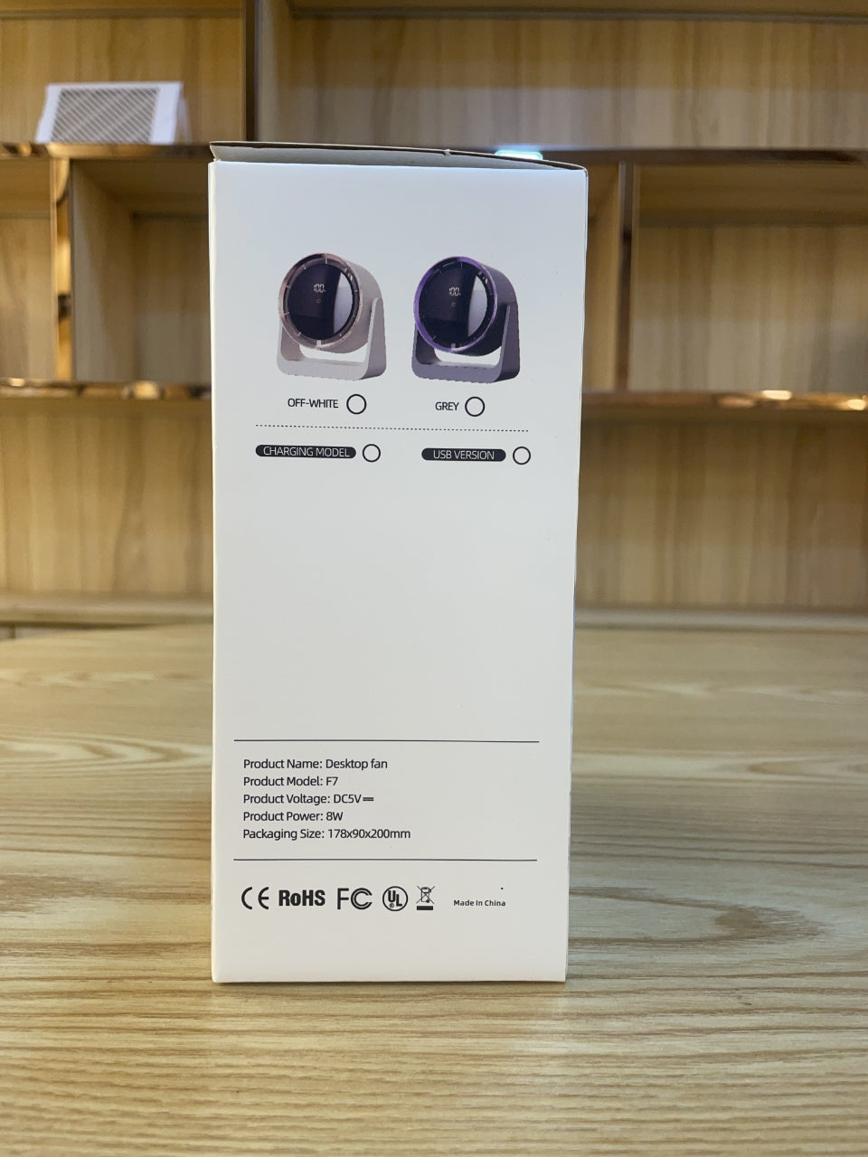 Air Circulation Mini Wireless Desk Fan