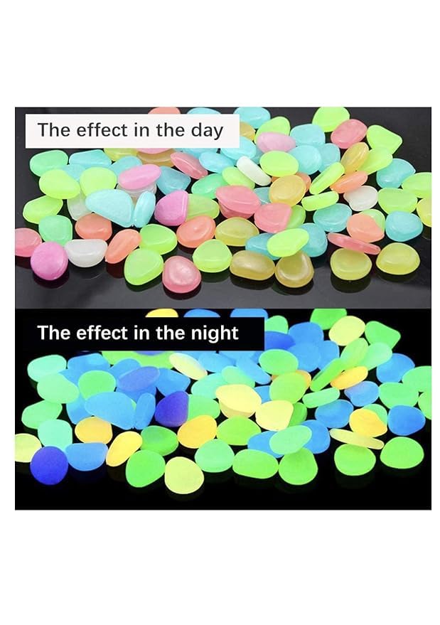 Jugnu Stones | Glow In Dark Garden Rocks (Pack Of 100 pcs)