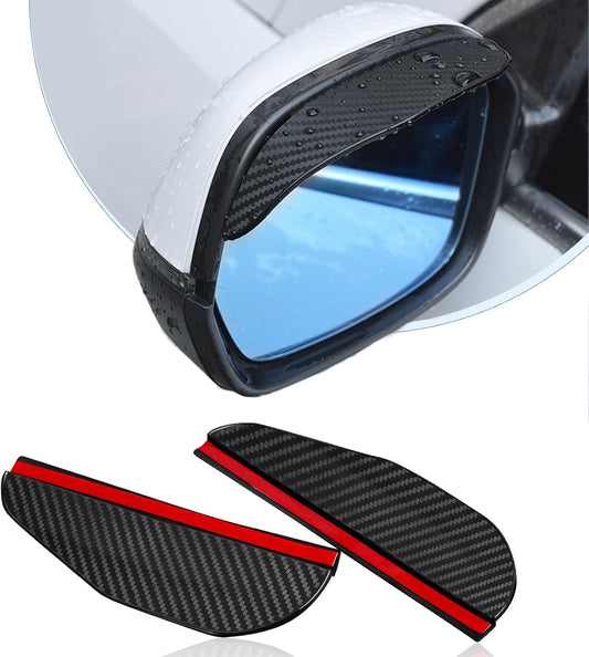 Eyebrow Rain Cover | Carbon Fiber Rearview Mirror Rain Cover