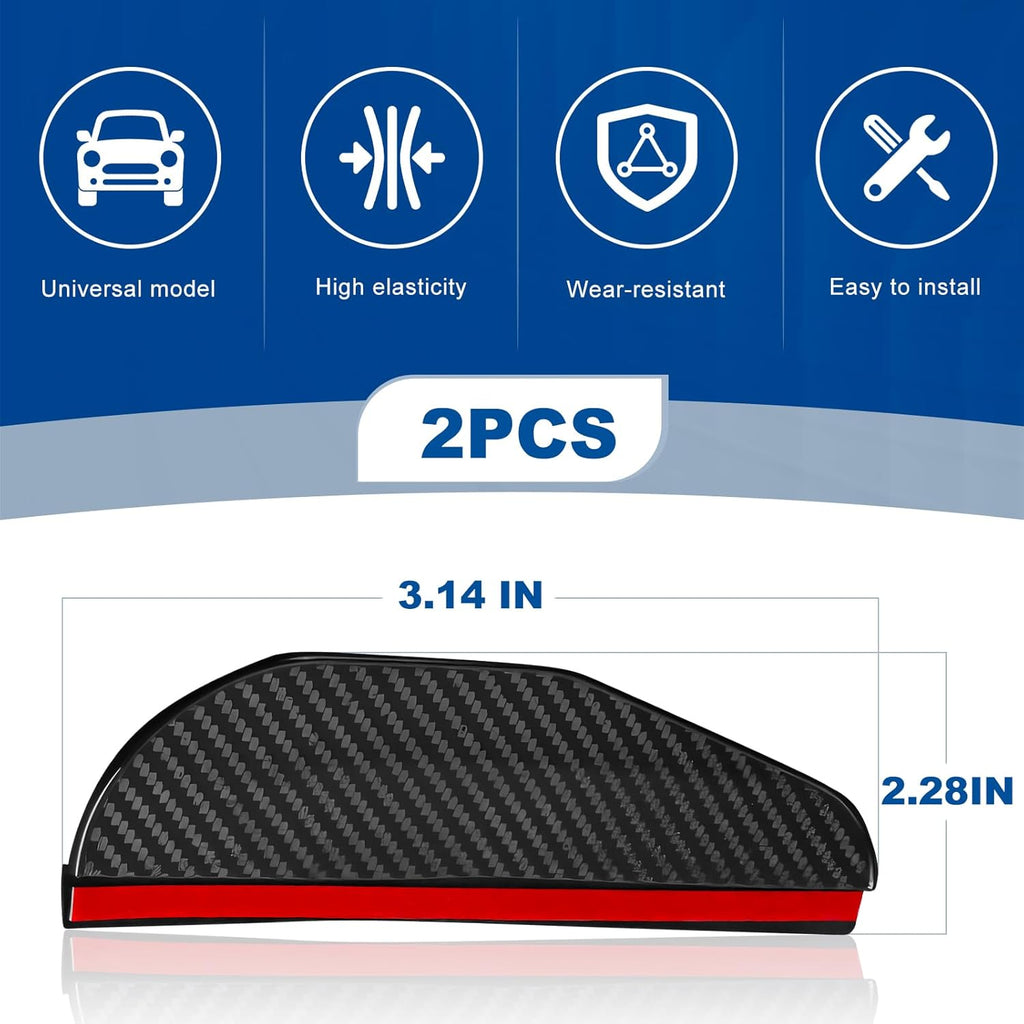 Eyebrow Rain Cover | Carbon Fiber Rearview Mirror Rain Cover