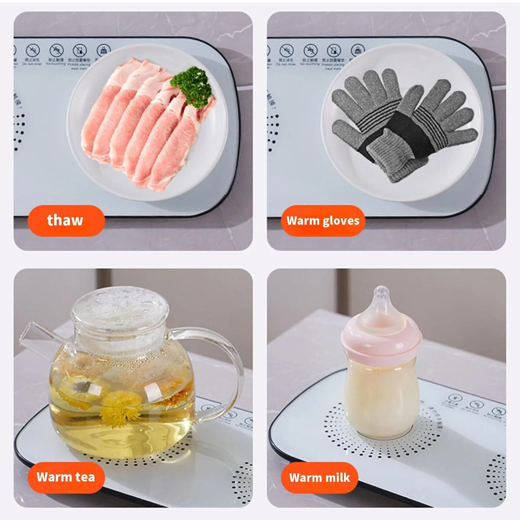 Hot-Hob | Multifunctional Electric Food Heating Glass Tray