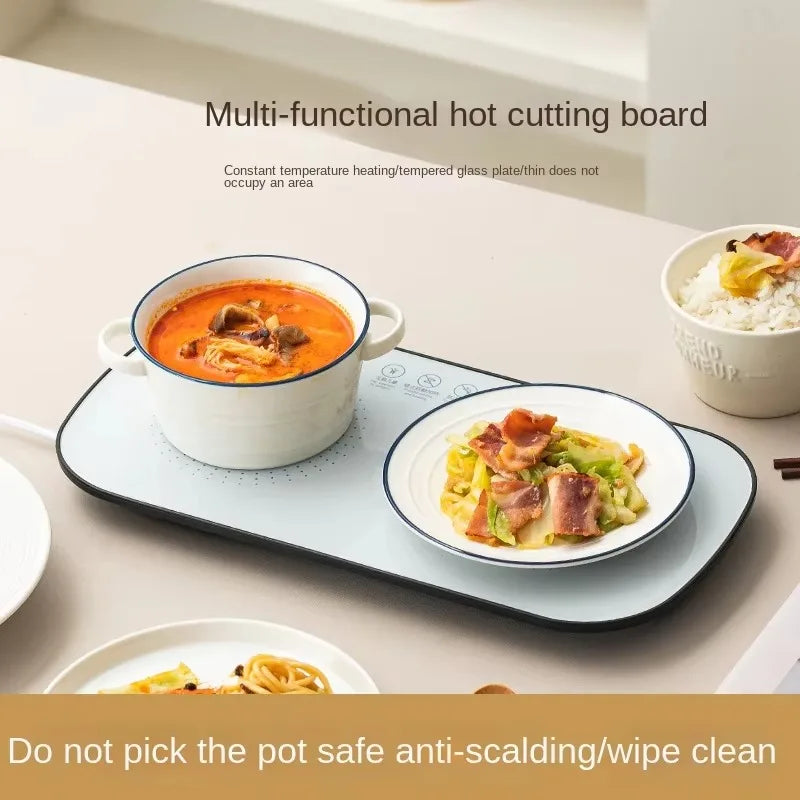 Hot-Hob | Multifunctional Electric Food Heating Glass Tray