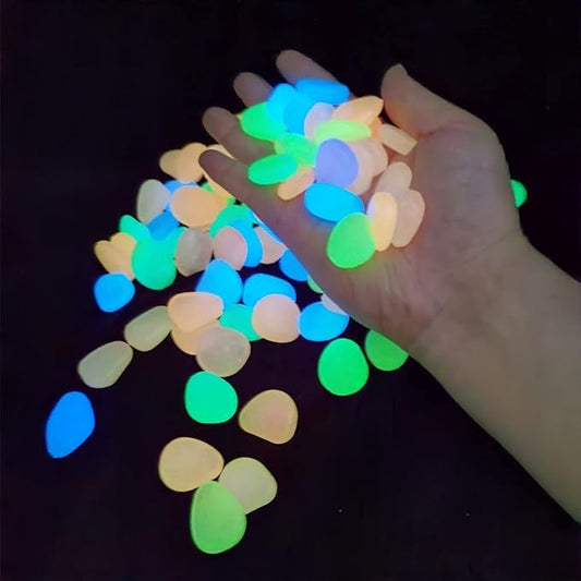 Jugnu Stones | Glow In Dark Garden Rocks (Pack Of 100 pcs)