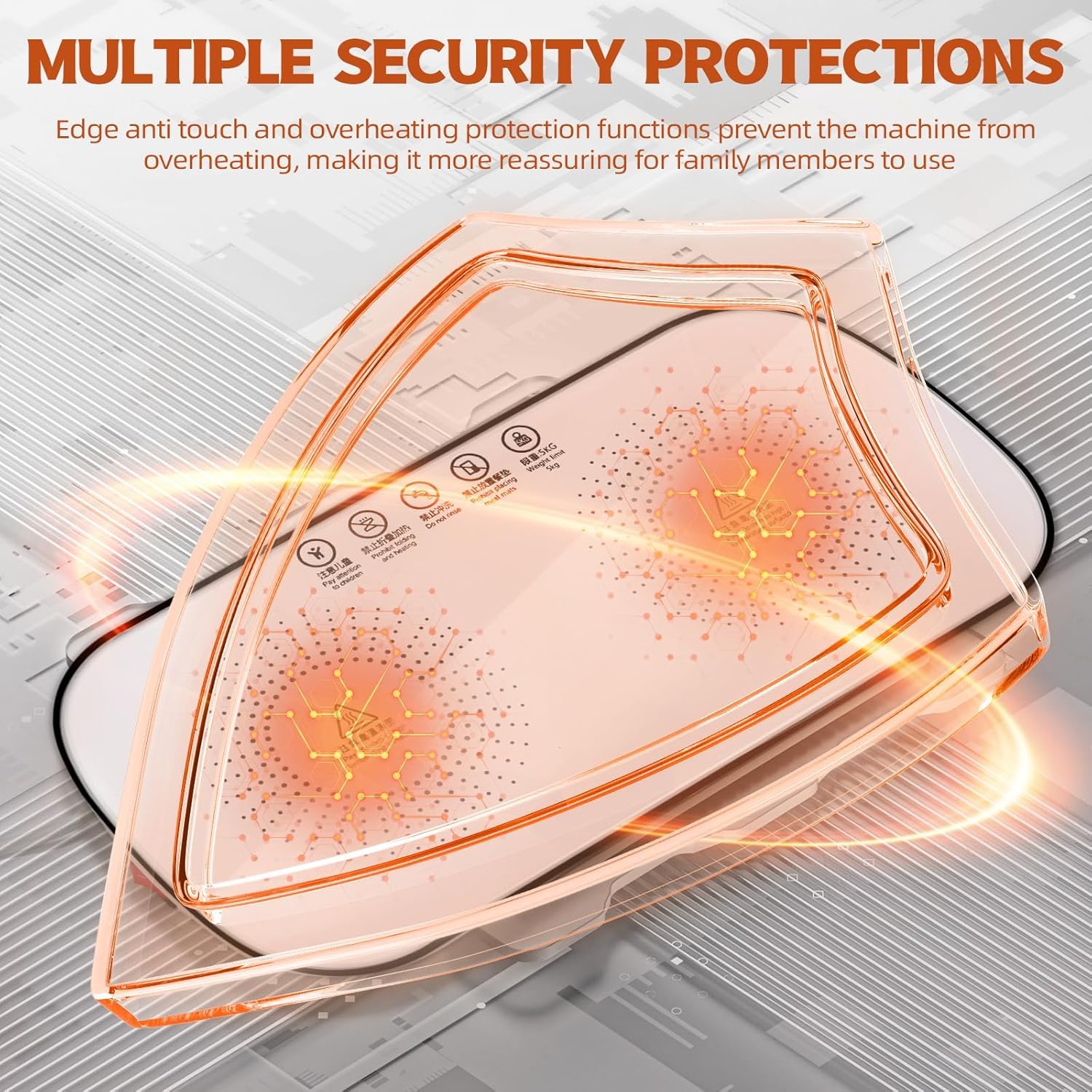 Hot-Hob | Multifunctional Electric Food Heating Glass Tray